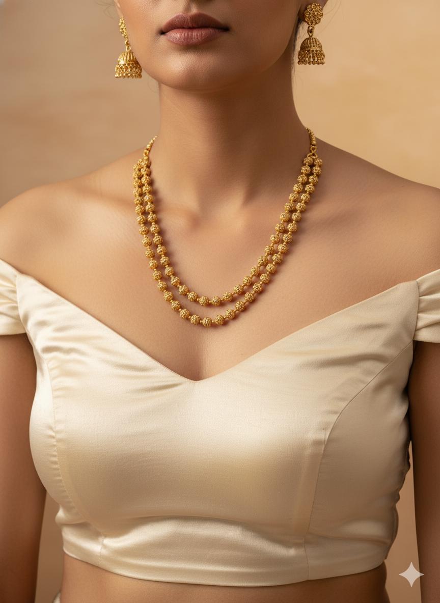 Diya Temple Nacklace