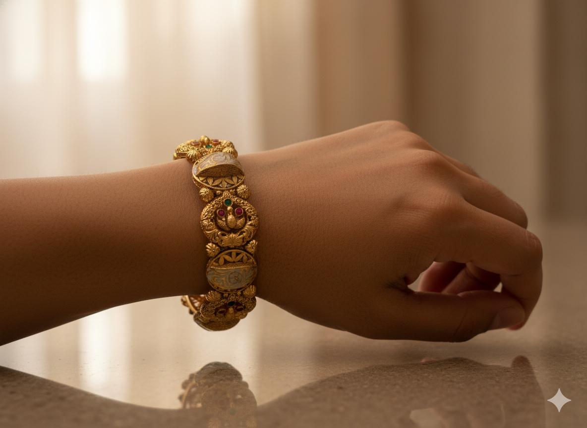 Madhavi Temple Bangle