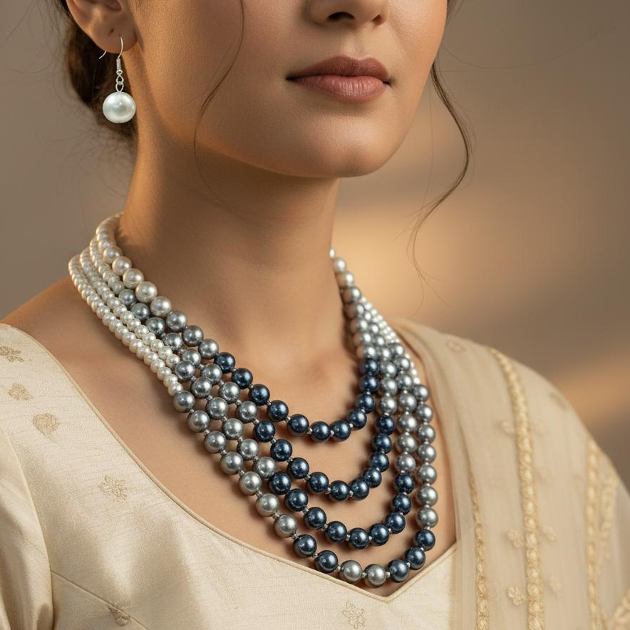 NarmKada Pearl Necklace Sets