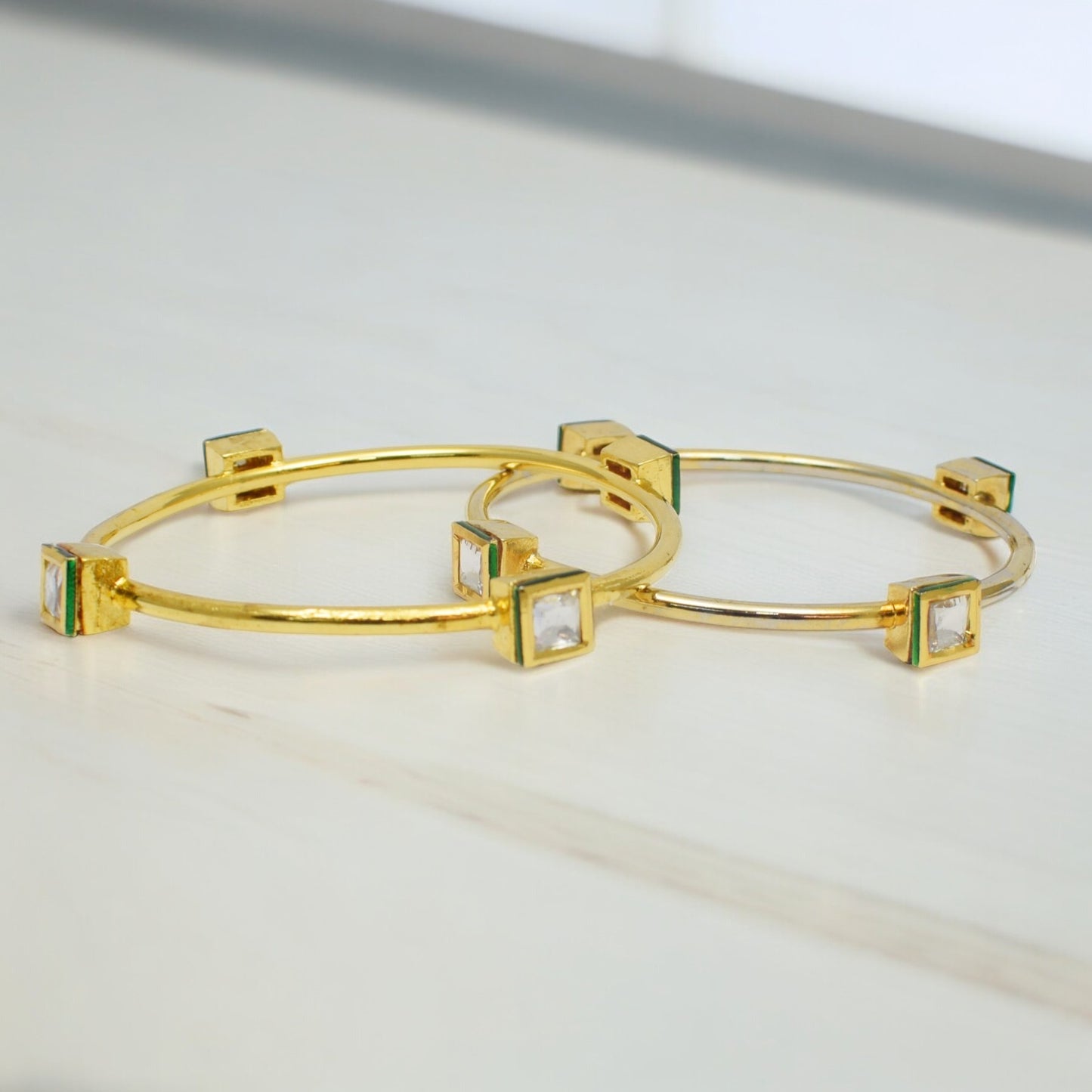 Jivika Kundan Bangles