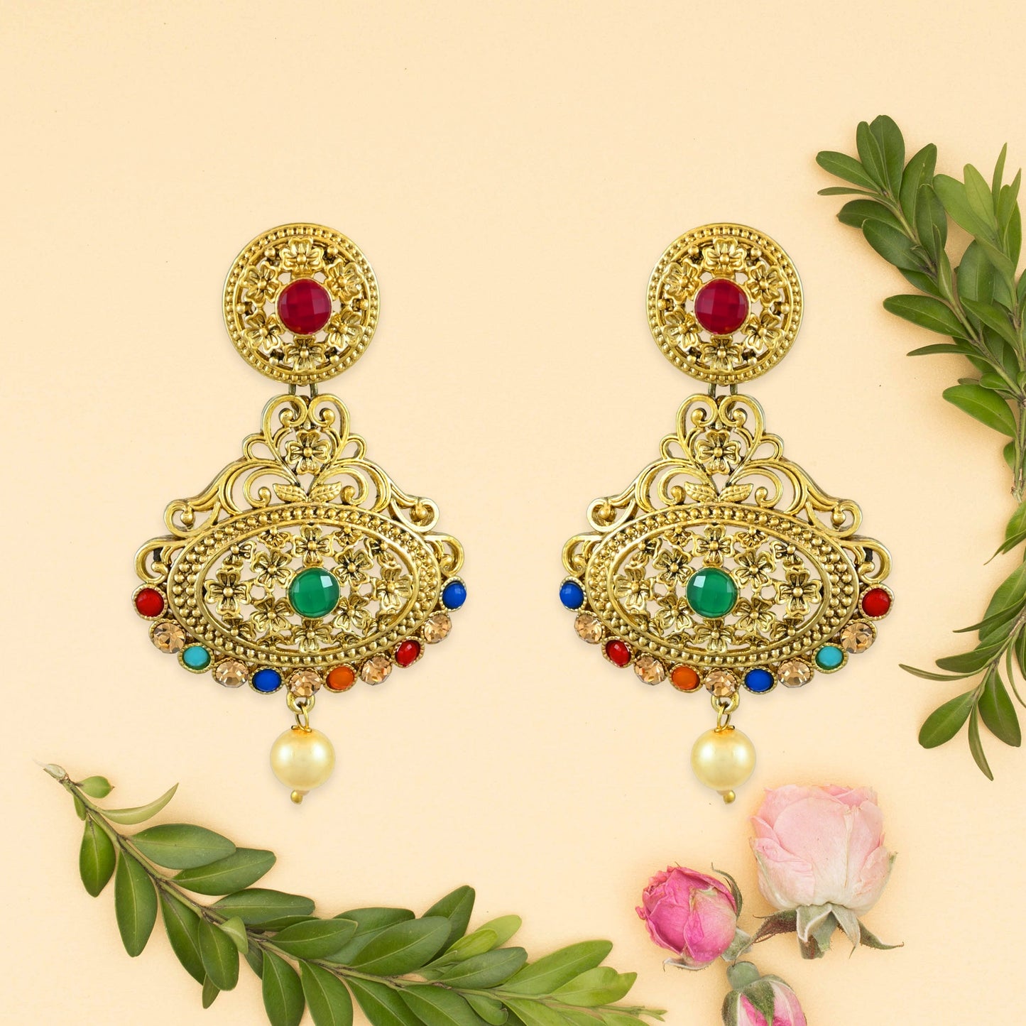 Diya Polki Earrings