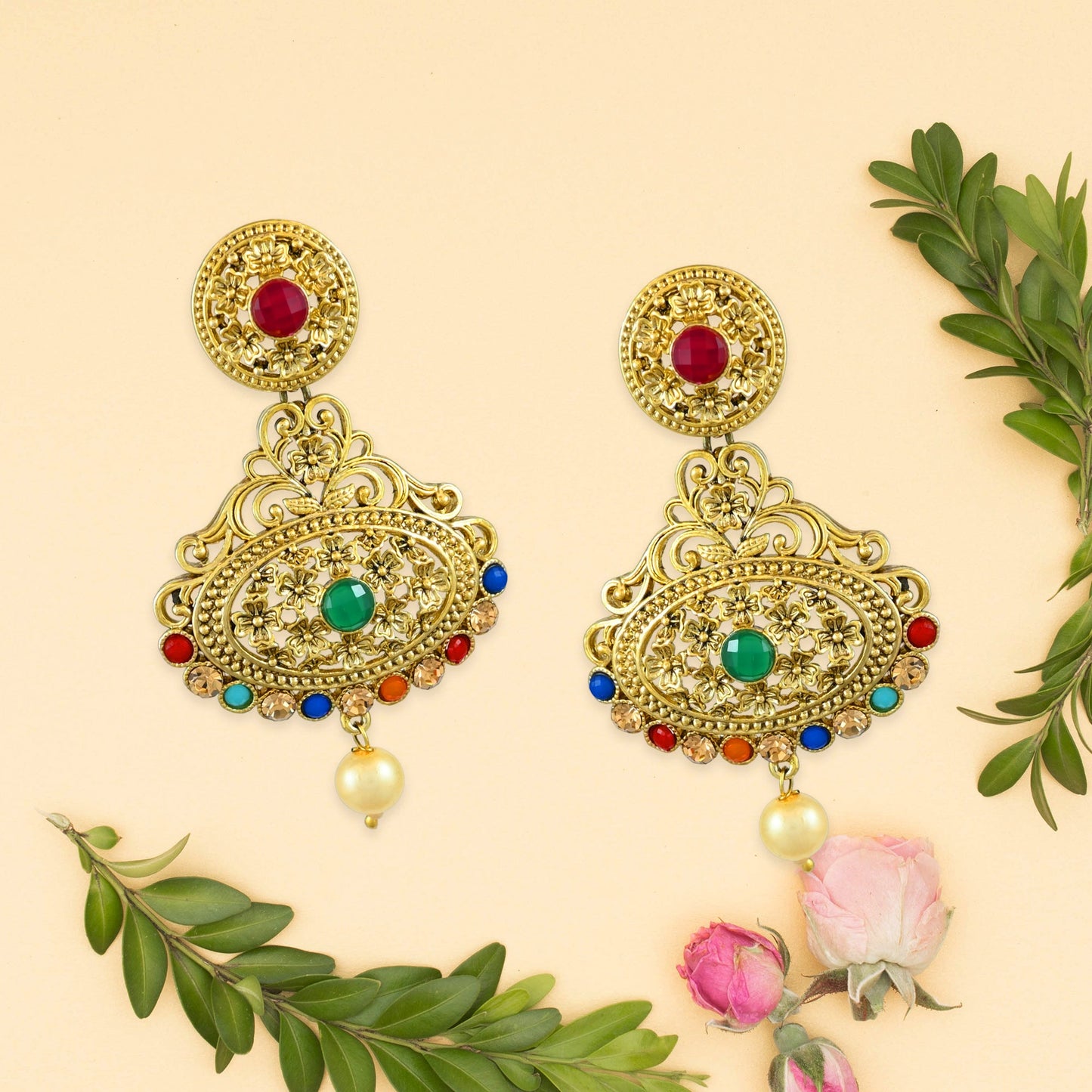 Diya Polki Earrings