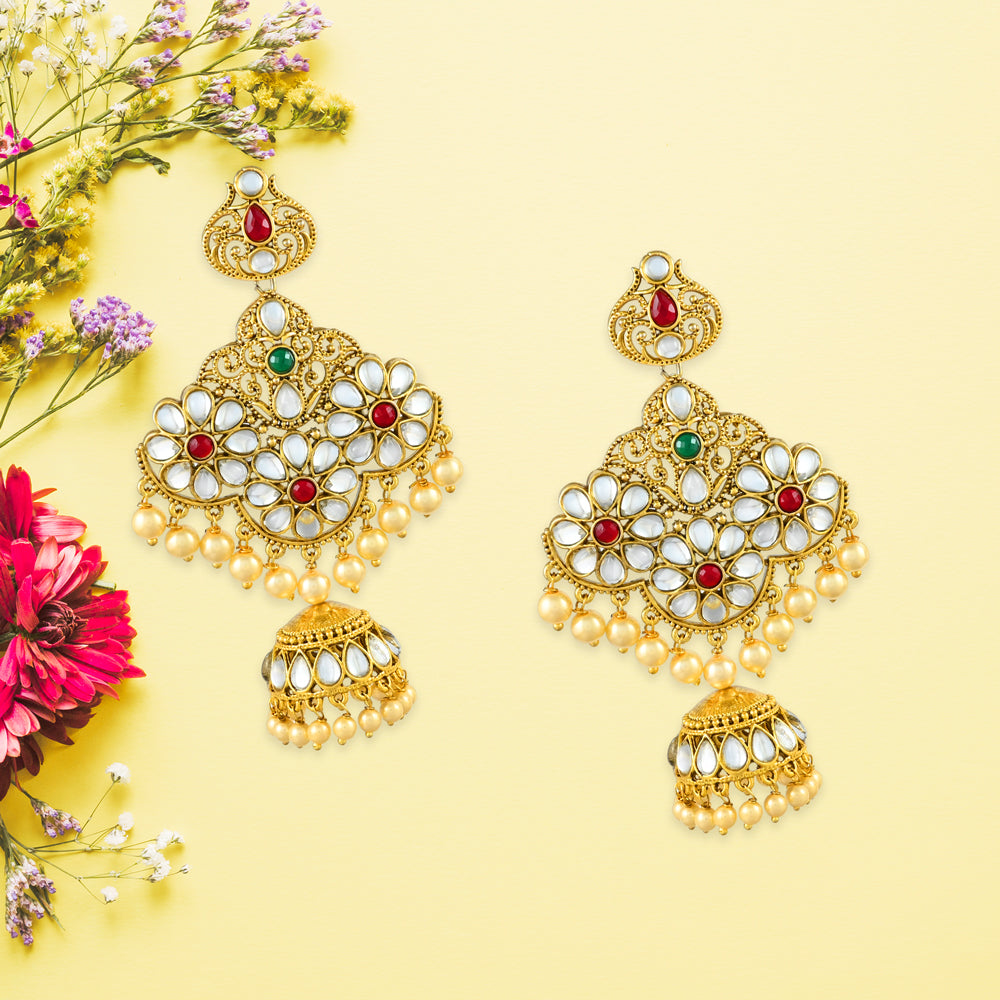 Mira Polki Earrings