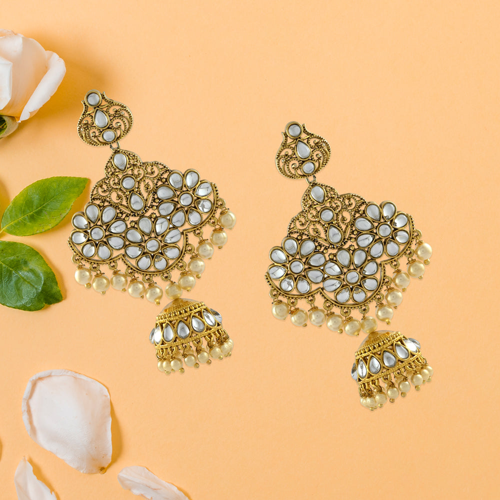 Mira Polki Earrings