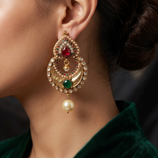 Polki Earring - E000T9