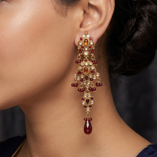 Polki Earring - E000TB