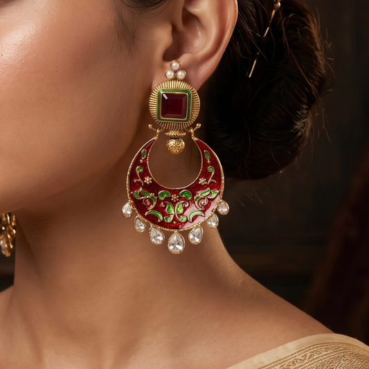 Polki Earring - E000TH