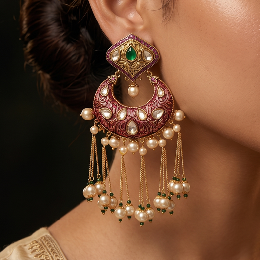 Polki Earring - E000TV
