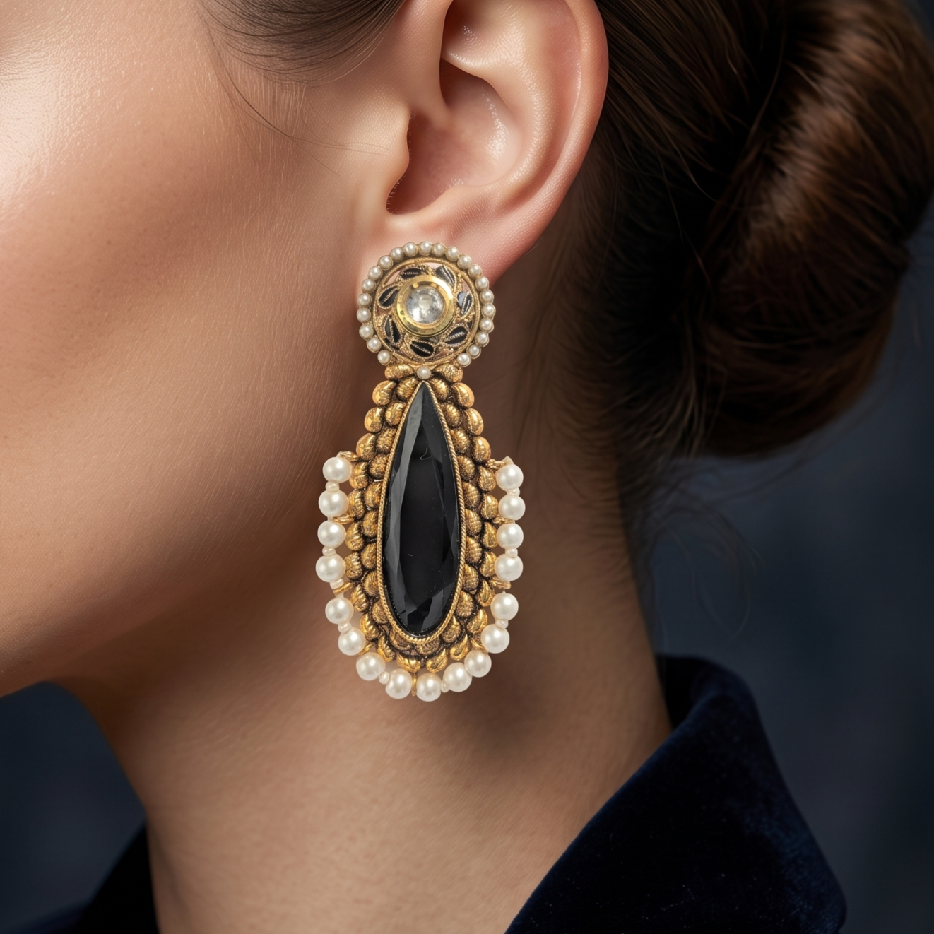 Polki Earring - E000U3