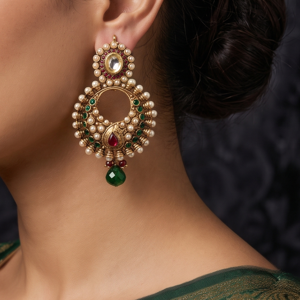 Polki Earring - E001B3