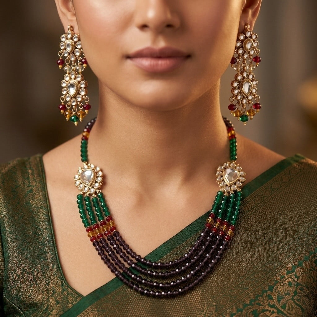 Hema Kundan Necklace Set
