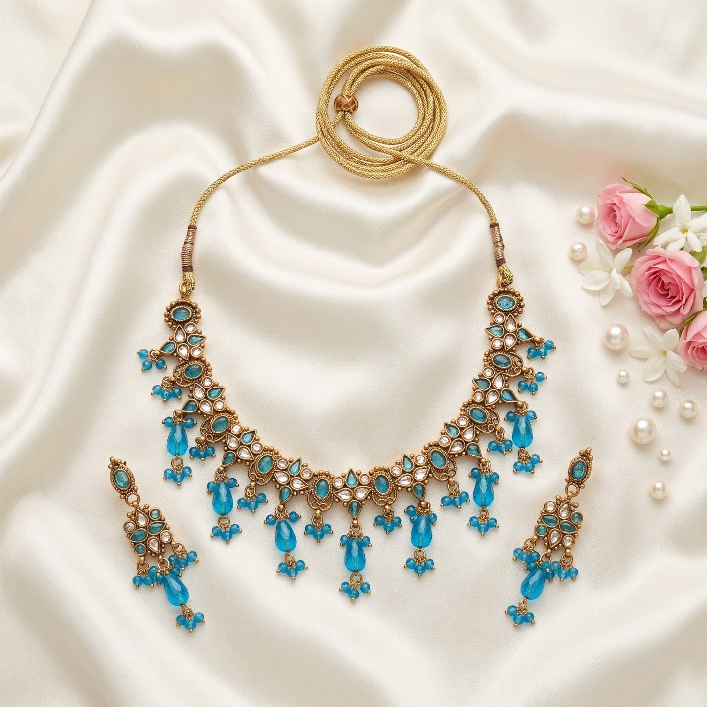 Polki Necklace Set - E004HQ