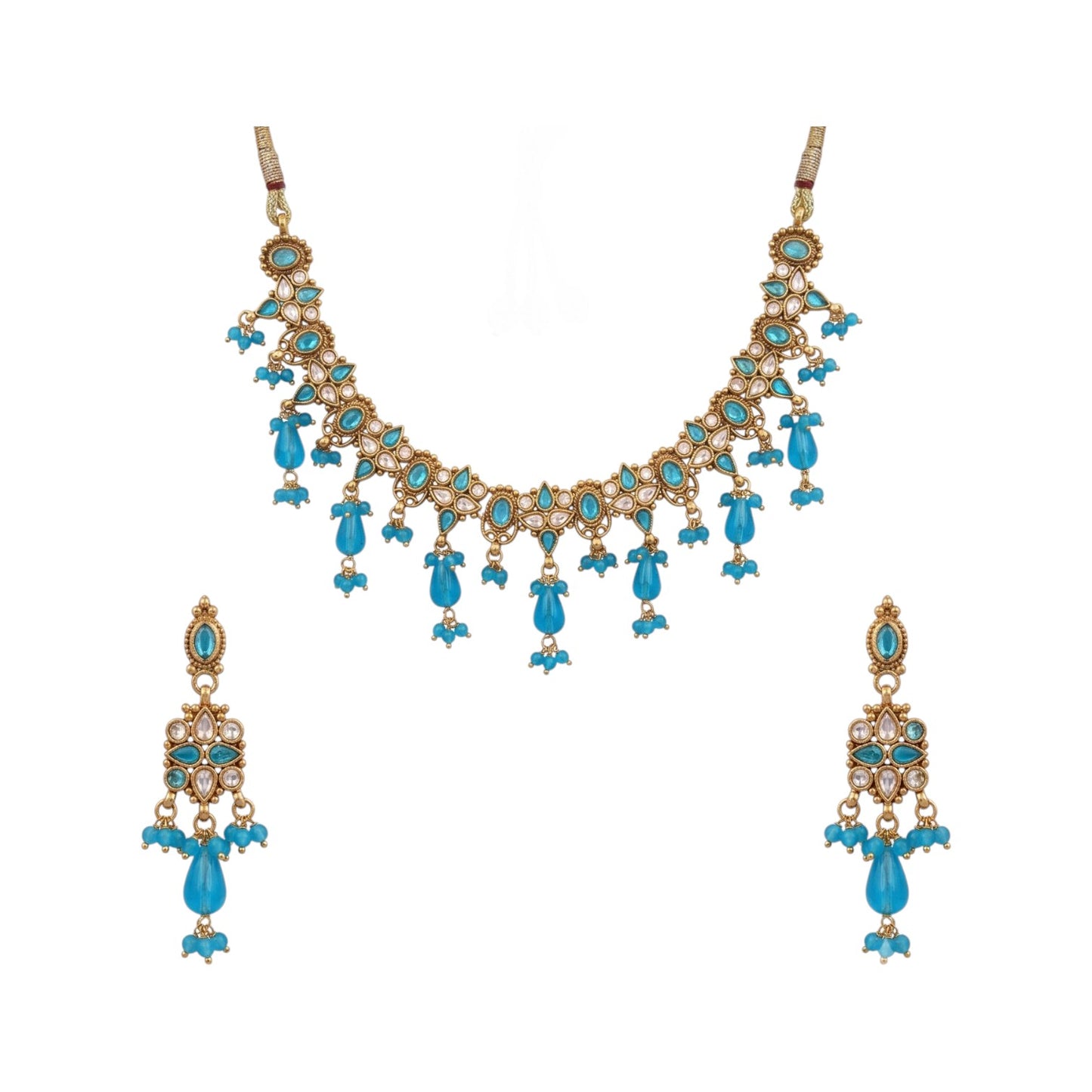 Polki Necklace Set - E004HQ