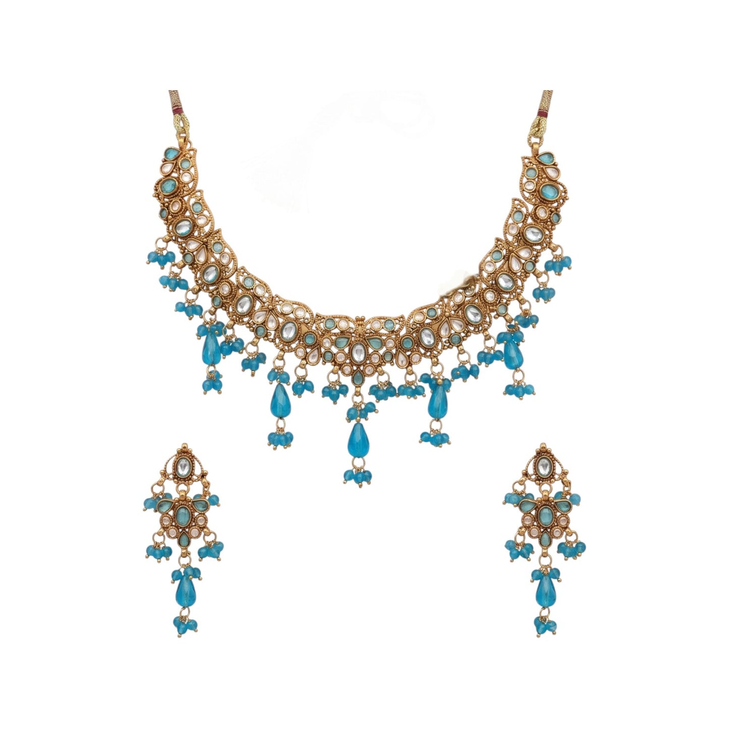 Polki Necklace Set - E004I6