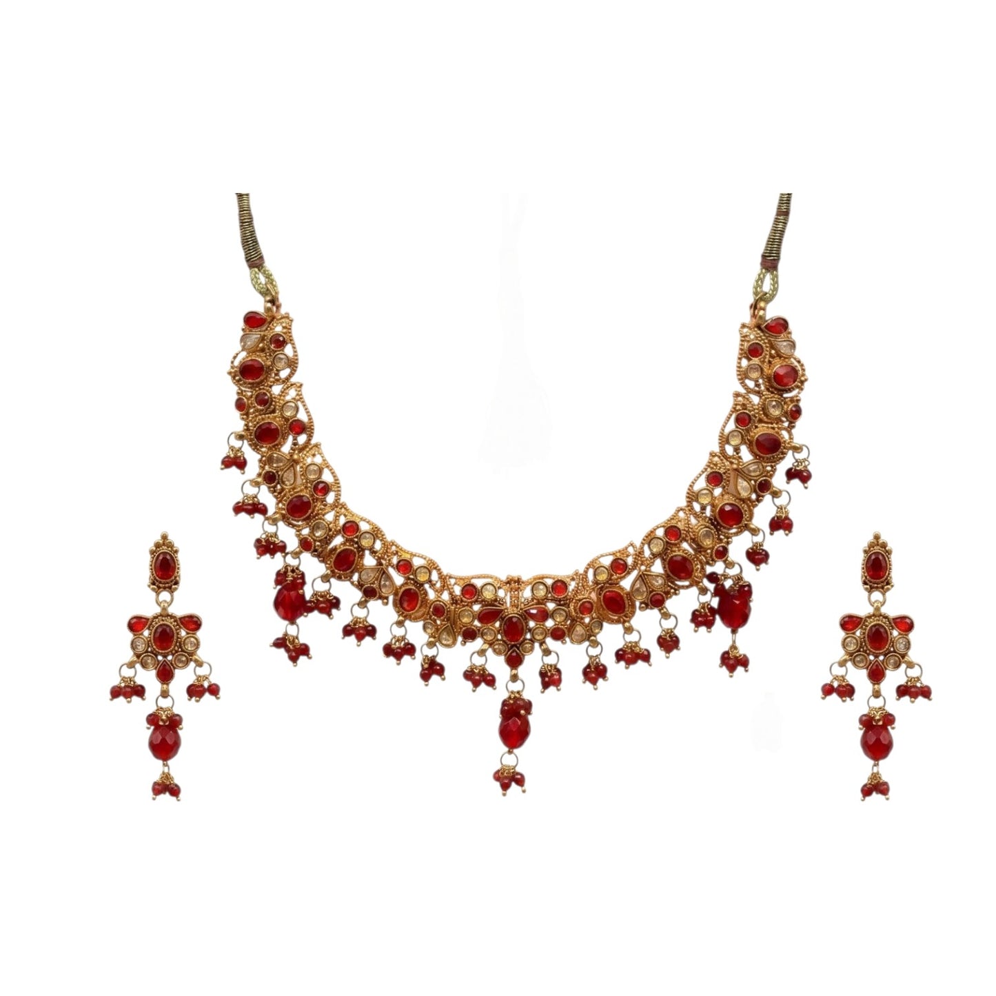 Polki Necklace Set - E004IB