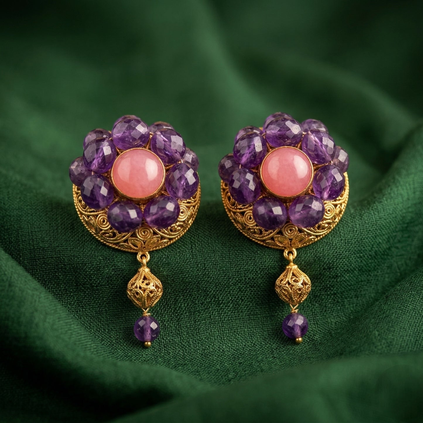 Reva Kundan Pendent Set