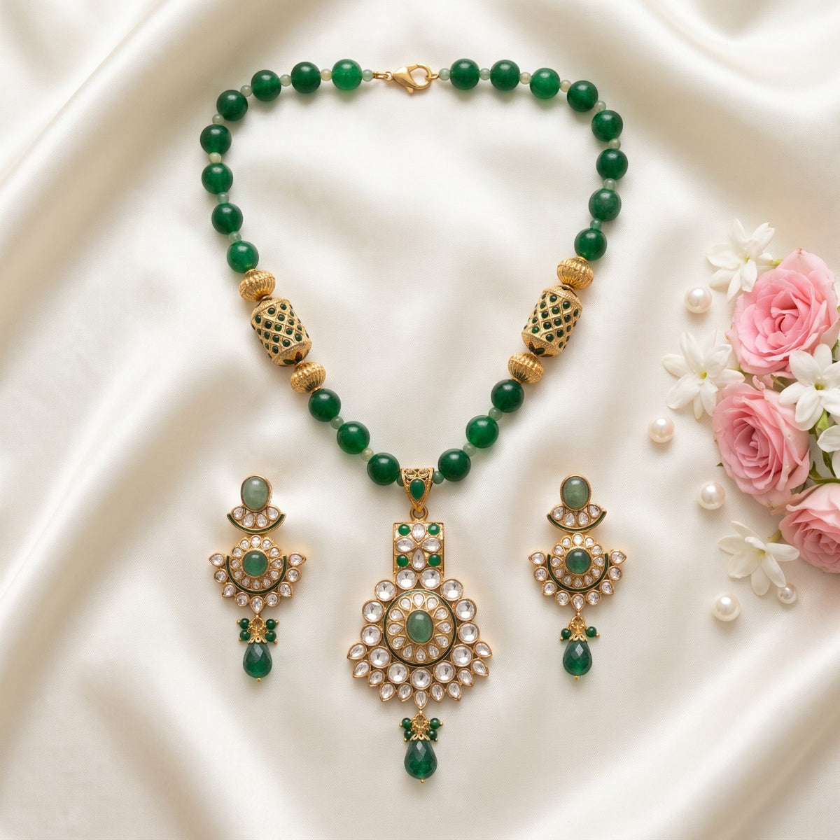 Saanvi Semi-Polki P.Set