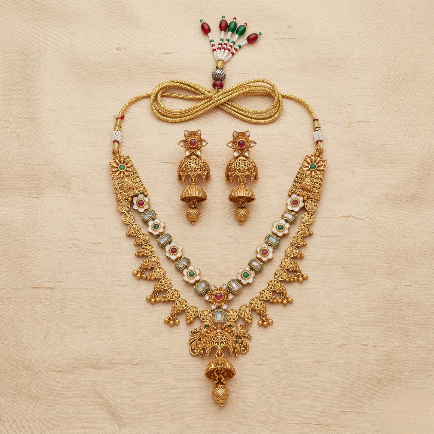 Temple Necklace Set