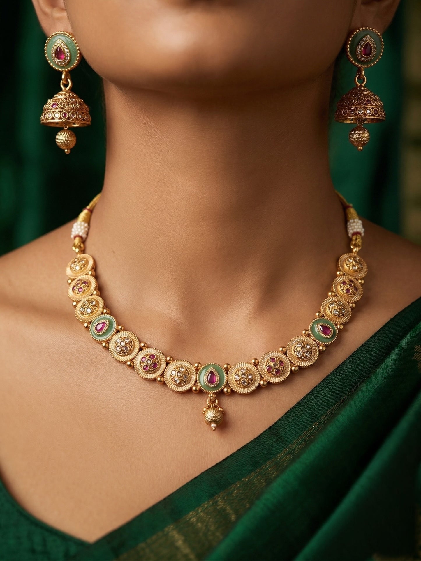 Mythili Temple Necklace