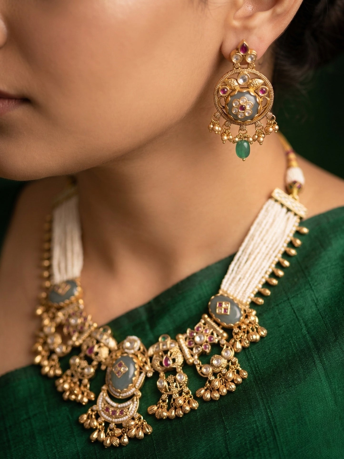 Madhavi Temple Necklace