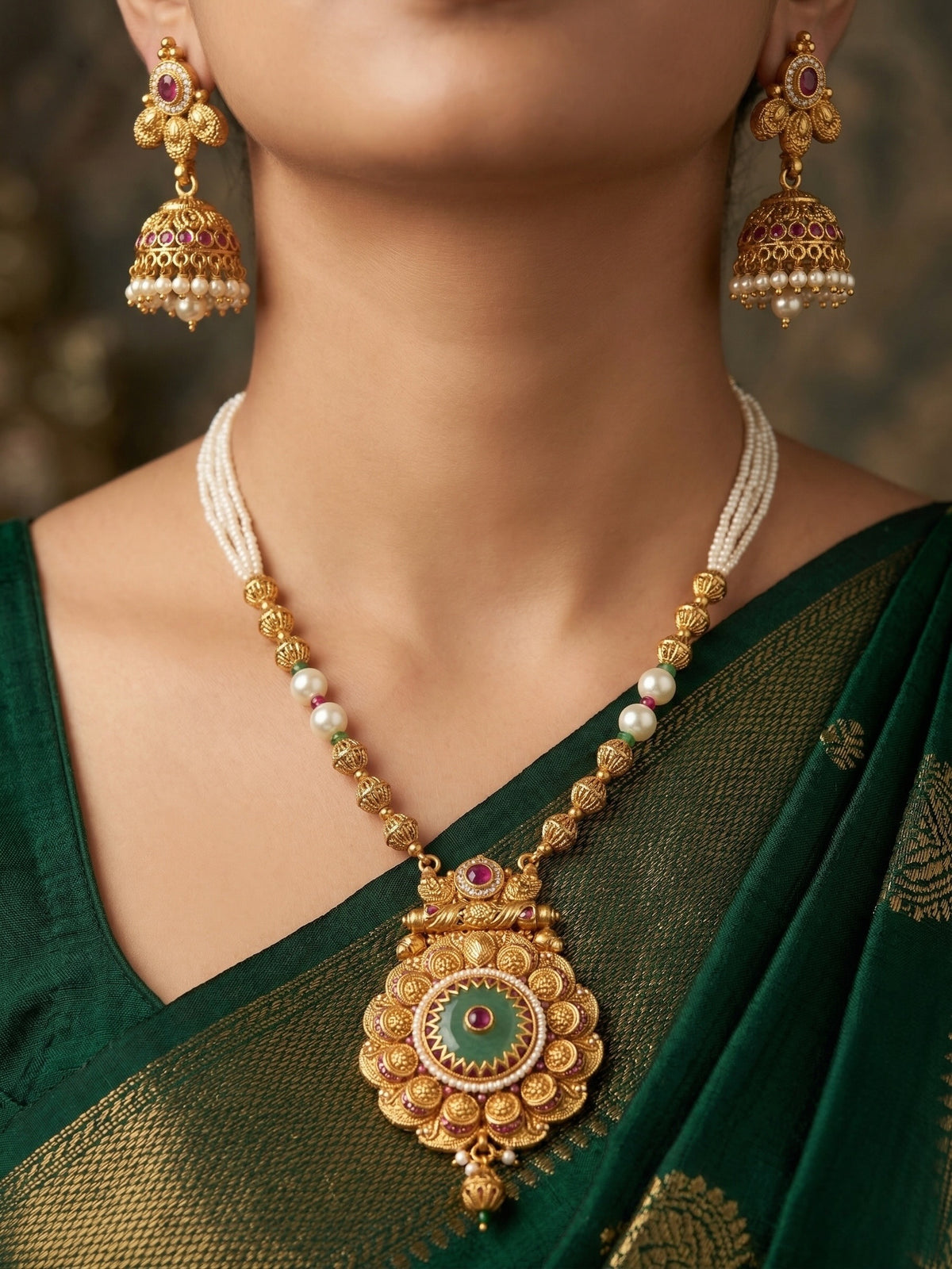 Aadhya Temple Necklace