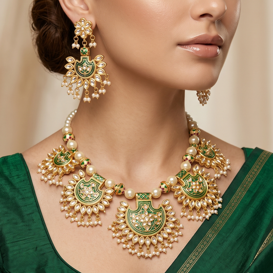 Kayva Kundan Necklace Set