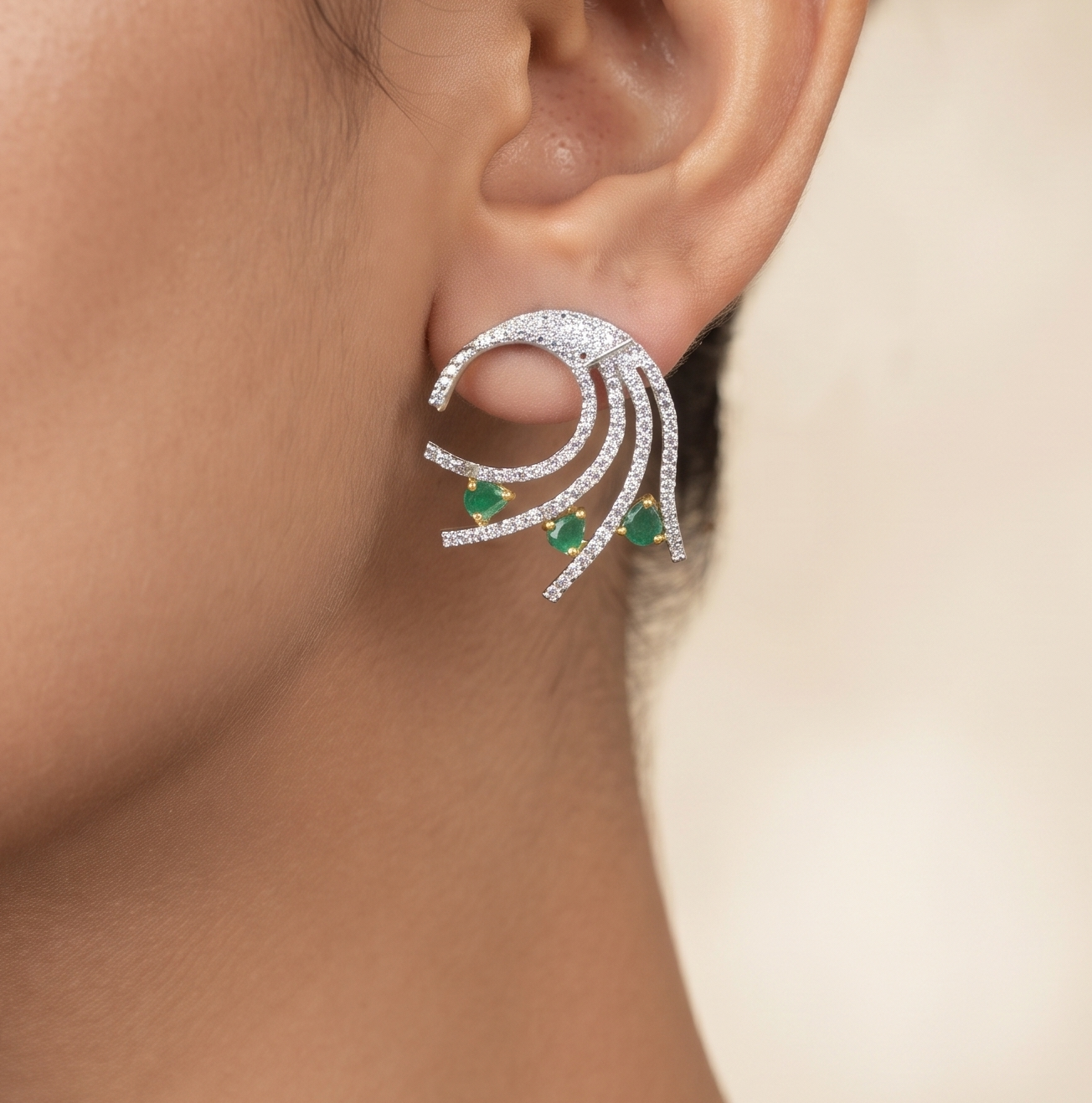 Mallika Zircon Earrings