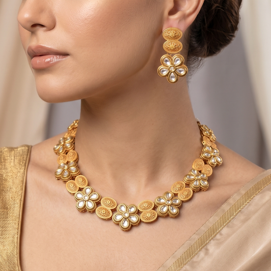 Kshiti Kundan Necklace Set