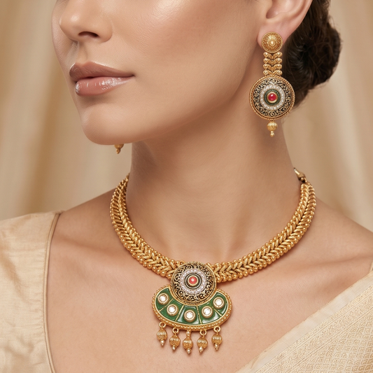 Anvika Polki Necklace Set