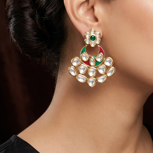 Prisha Kundan Earrings