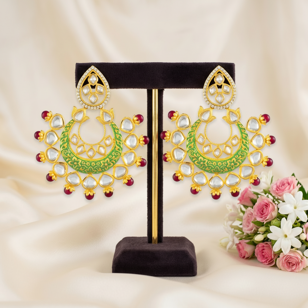 Megha Kundan Earrings