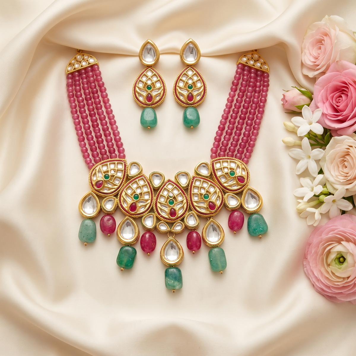 Manisha Kundan Necklace Set