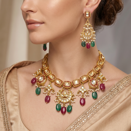 Saniya Kundan Necklace Set