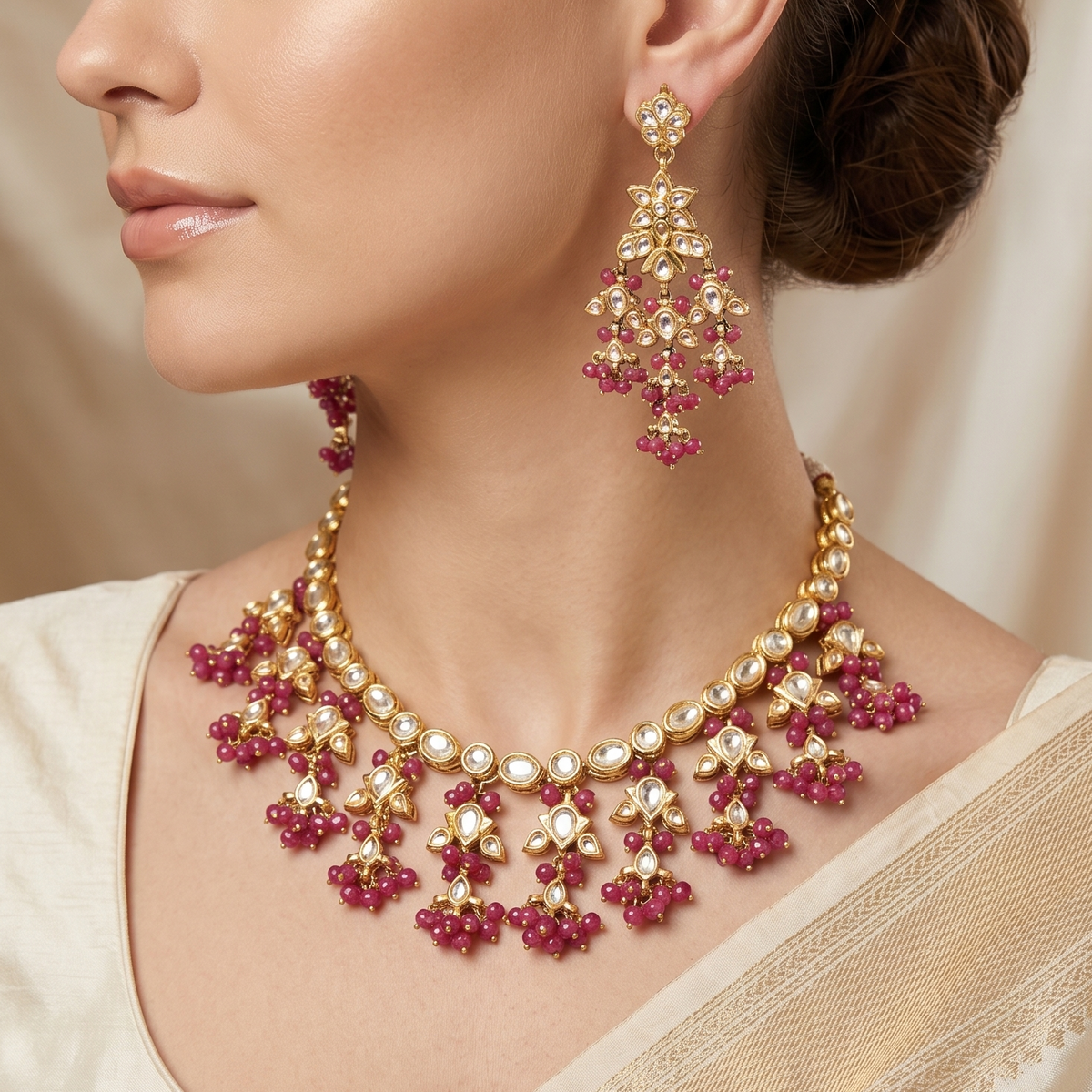 Tamana Kundan Necklace Set
