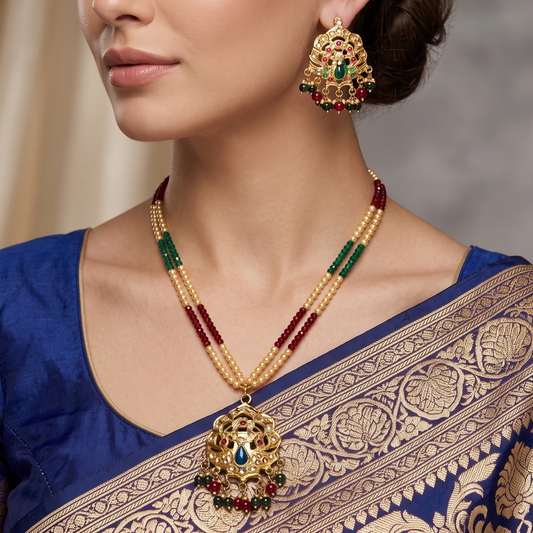 Isha Jadau Necklace Set