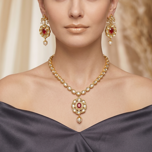 Samayra Kundan Necklace Set