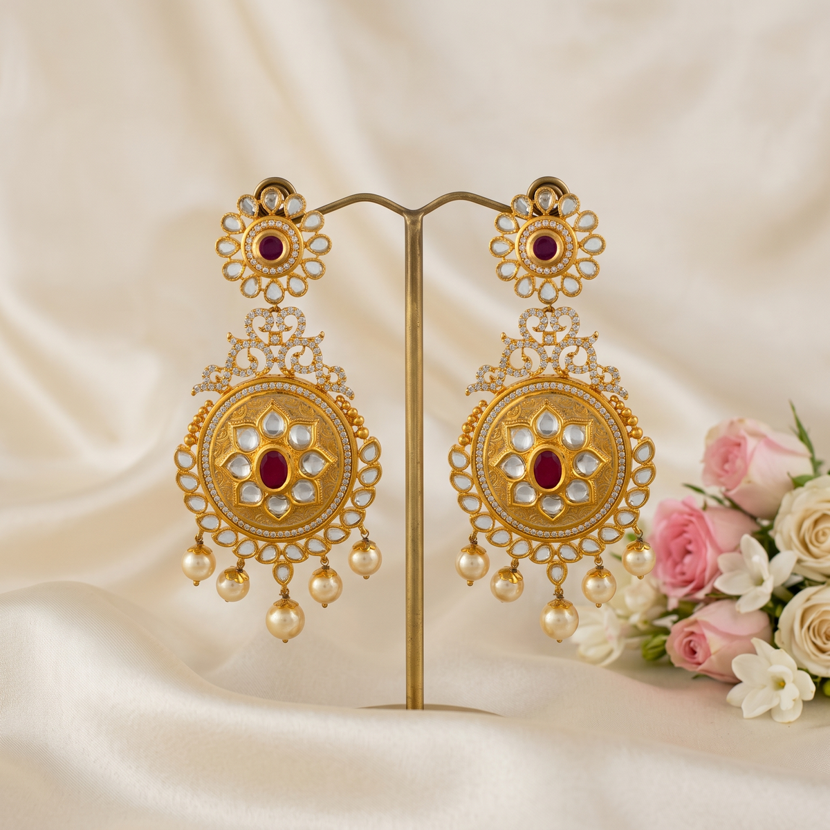 Poonam Kundan Earrings