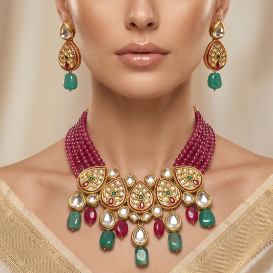 Manisha Kundan Necklace Set