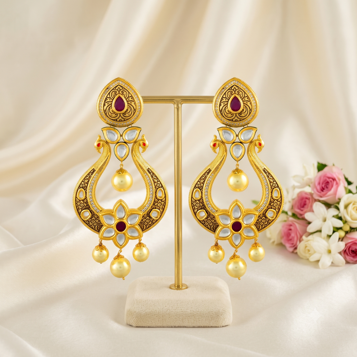 Nandini Kundan Earrings