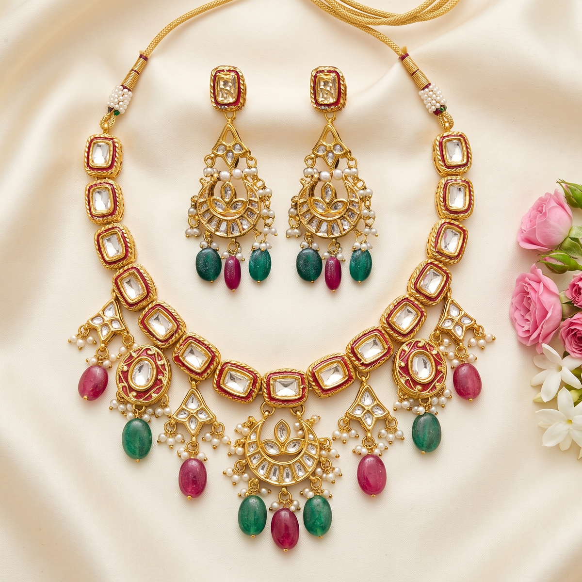 Saniya Kundan Necklace Set