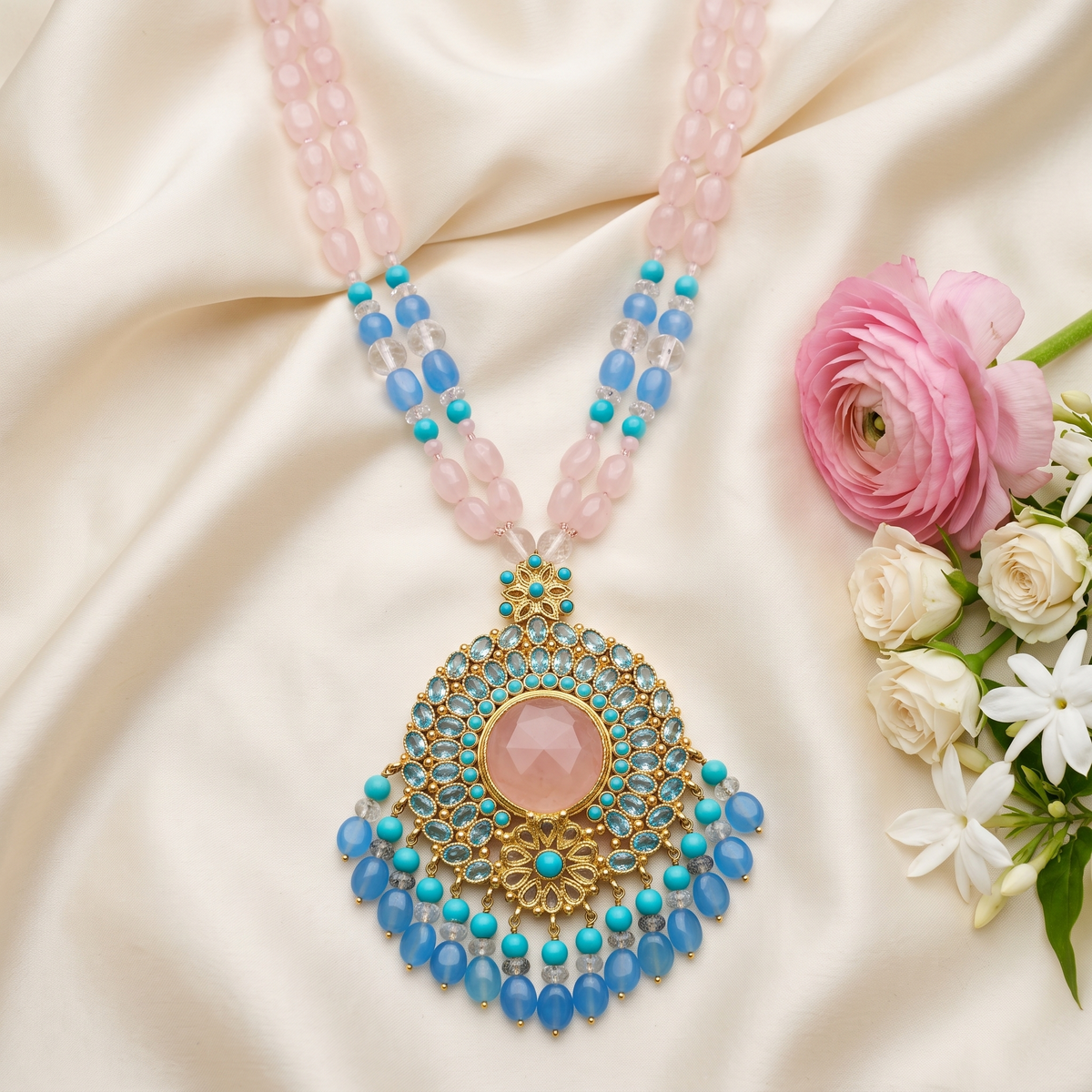 Prisha Semi-Pr. Navratan Necklace