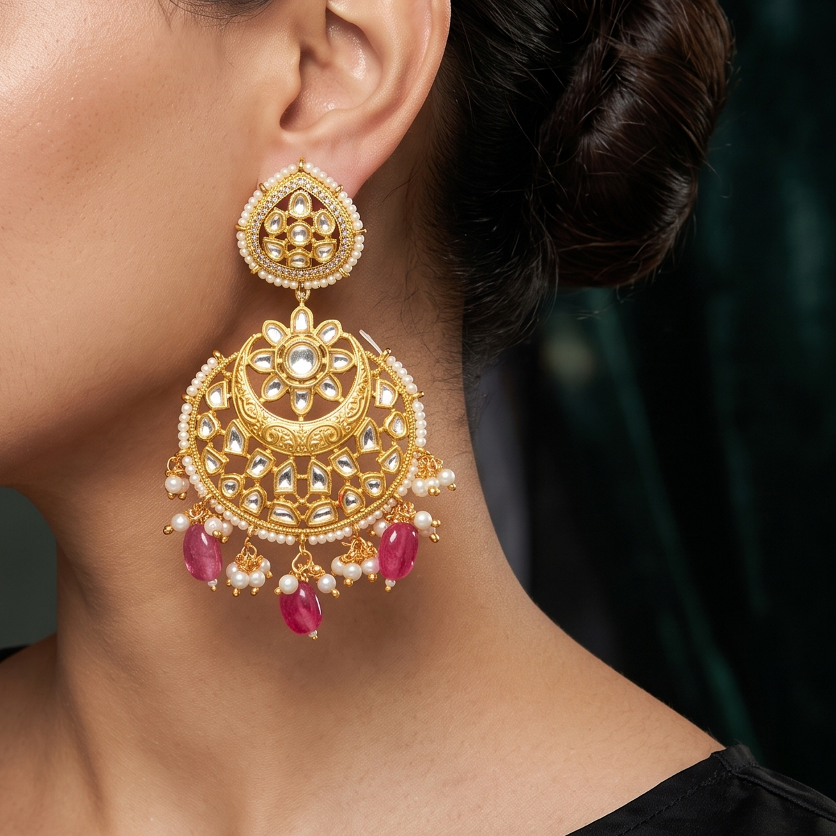Esha Kundan Earrings