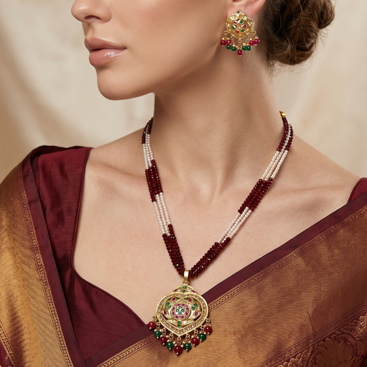 Kavya Jadau Necklace Set