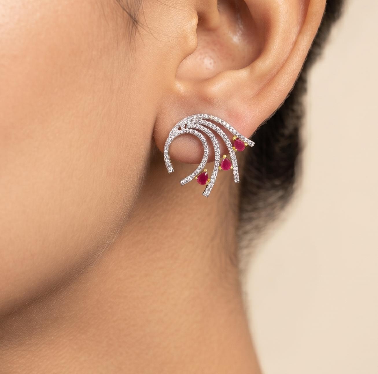 Mallika Zircon Earrings