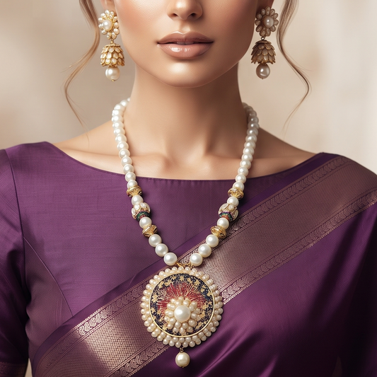 Zoya Kundan Pendent Set