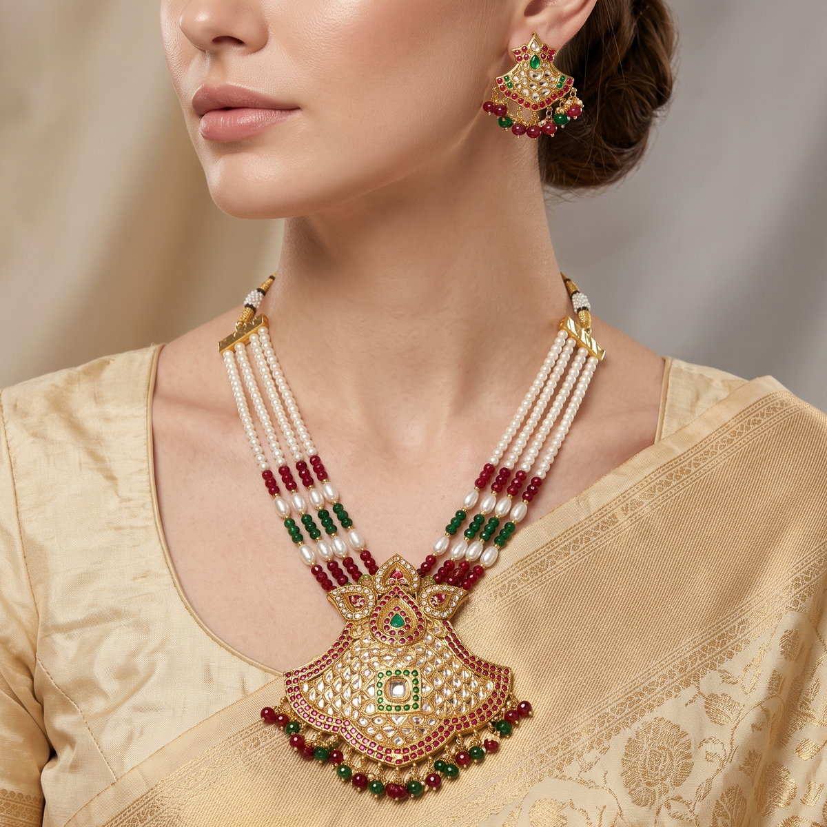 Priya Jadau Necklace Set
