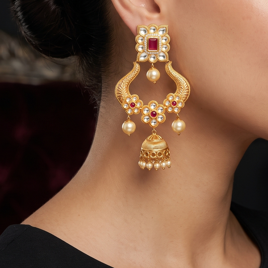 Kajal Kundan Earrings