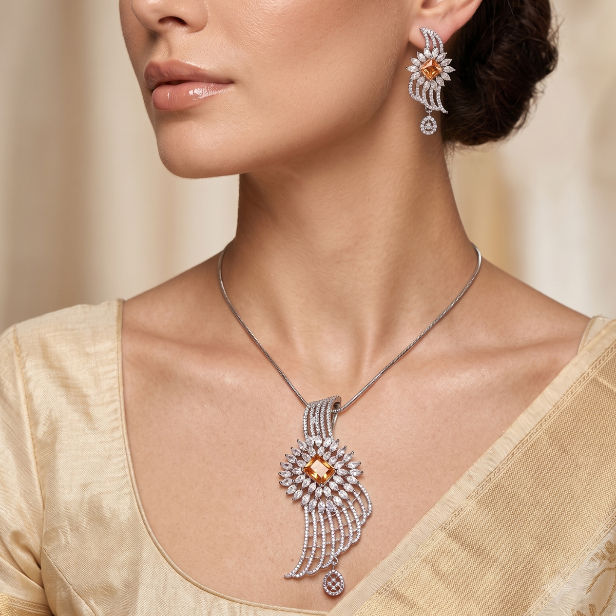 Tanvi DC Pendent Set