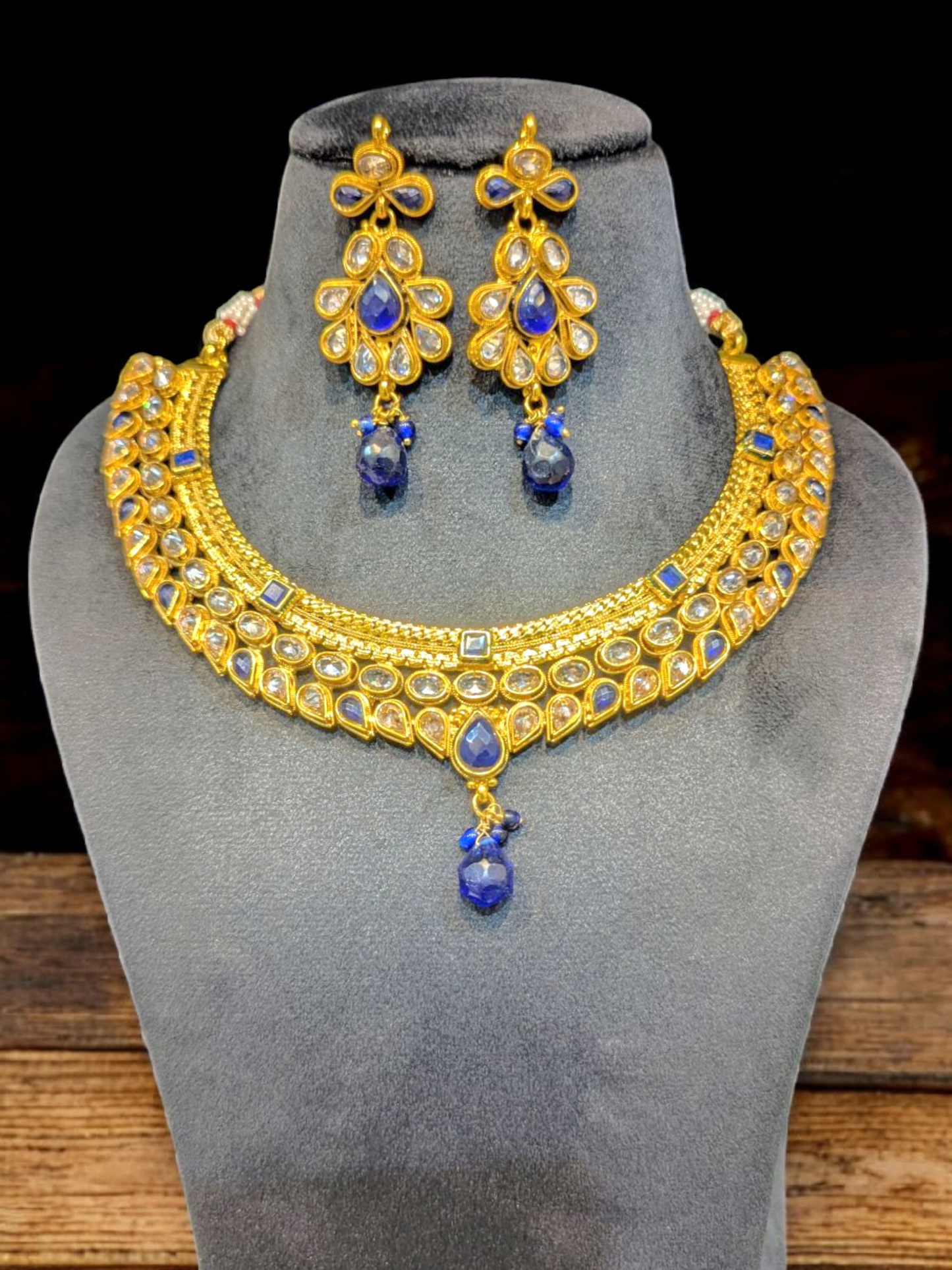 Keya Polki Necklace Set