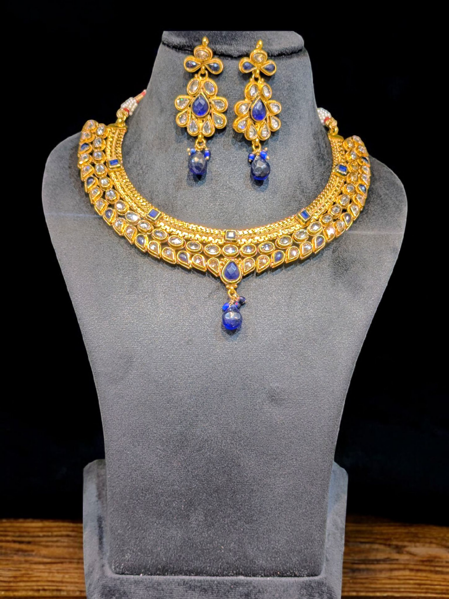 Keya Polki Necklace Set